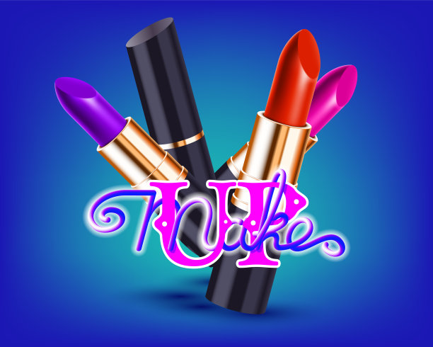 化妆品红色唇膏广告图片下载