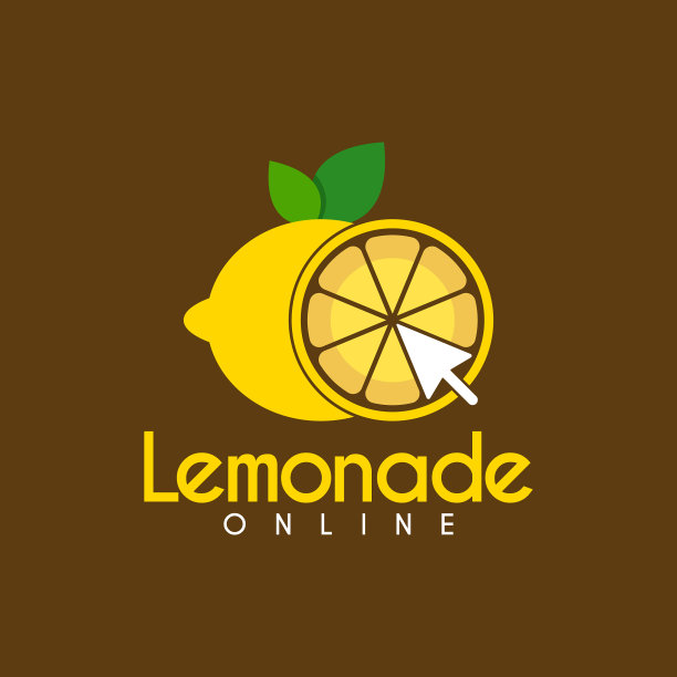 柠檬水在线切片点击鼠标标志设计图片下载