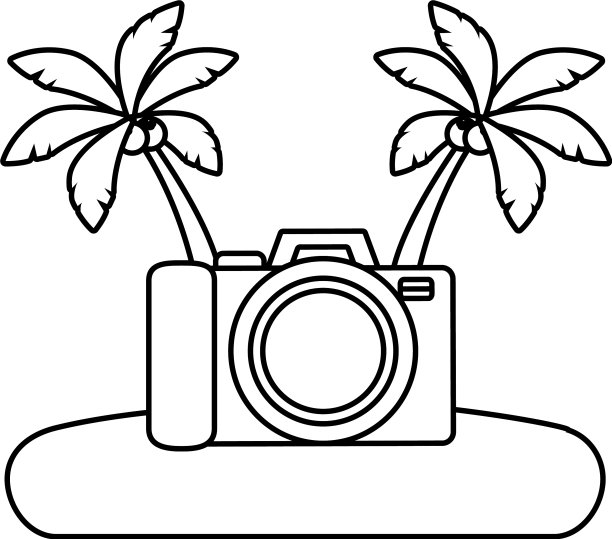 海滩度假形象图片下载