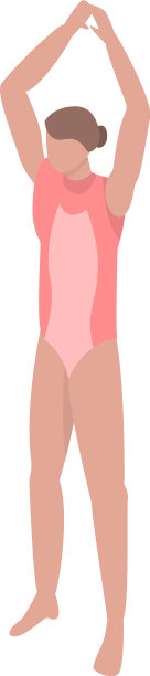 女人准备游泳图标等距风格图片下载