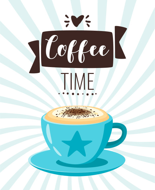 餐厅咖啡海报模板图片下载