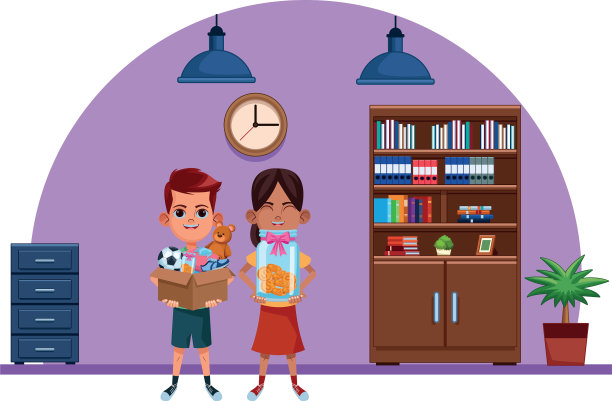 年轻的孩子阿凡达卡通人物图片下载