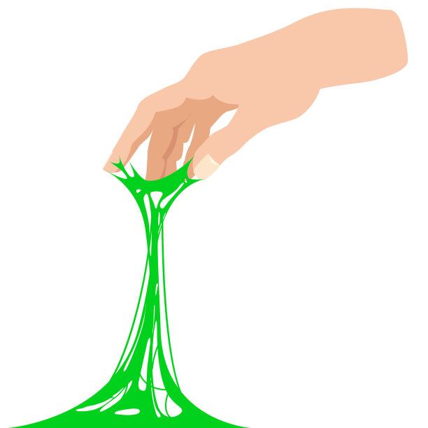 黏糊糊的东西被手粘住了图片下载