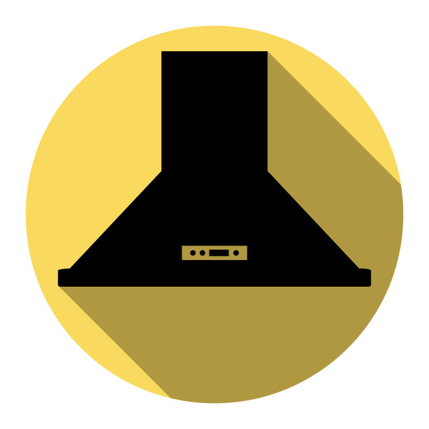 排气罩厨房通风标志图片下载