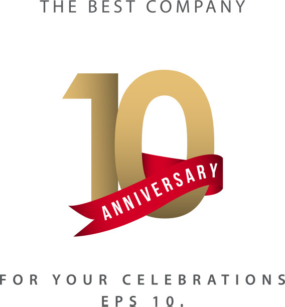 10周年庆典模板设计图片下载