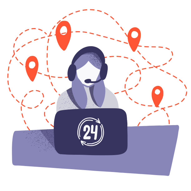 一个在呼叫中心做后勤工作的女人图片下载