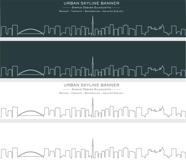 多伦多单线天际线横幅图片下载