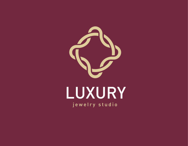 Logotype线性金链首饰工作室图片下载