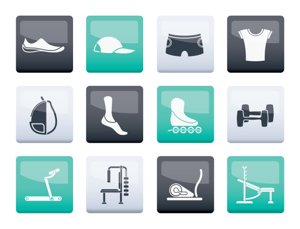 运动设备和物体图标图片下载