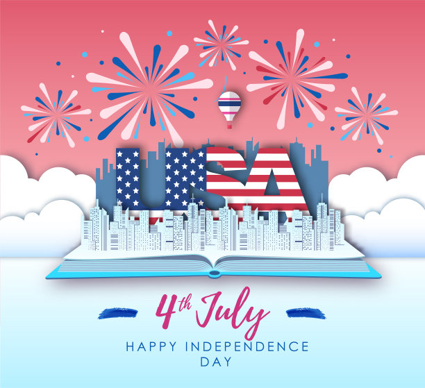 美国独立日焰火表演图片下载