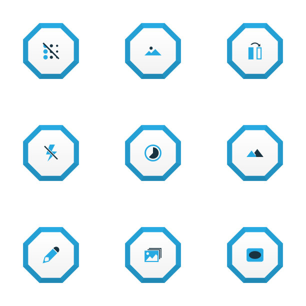 照片图标彩色设置画廊景观图片下载