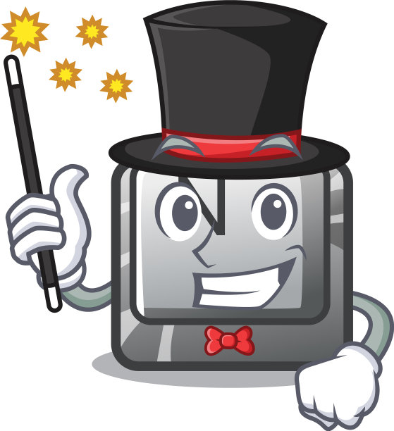 魔术师钮扣n卡通形状图片下载