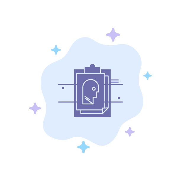 报告卡文件用户id蓝色图标上的摘要图片下载