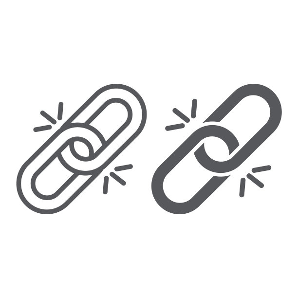 链接线和glyph图标，超链接和附件图片下载