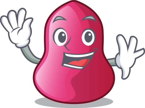 在卡通粉底上挥舞海绵彩妆图片下载