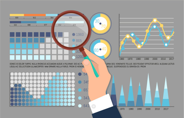 信息图和饼图分析由人图片下载