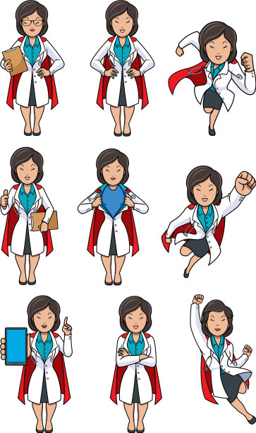 超级博士亚洲女性设置图片下载