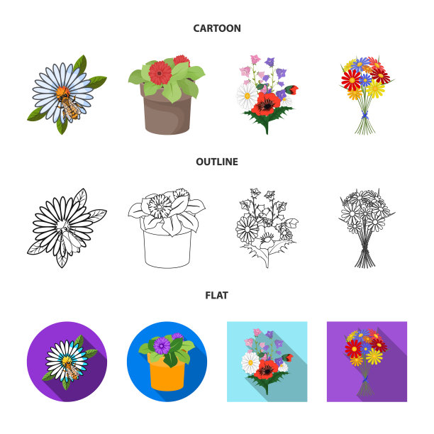 春天和花环的象征图片下载