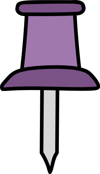 图钉图标在涂鸦设计图片下载