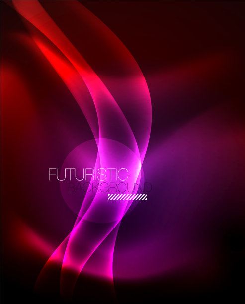 霓虹色波线抽象背景魔术图片下载