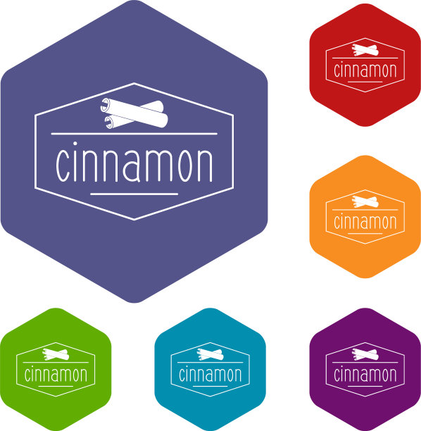 肉桂图标六面体图片下载