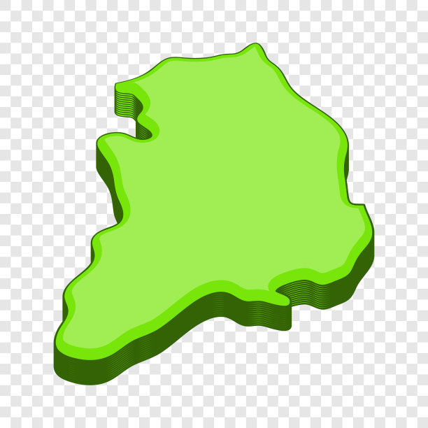 韩国地图图标卡通风格图片下载