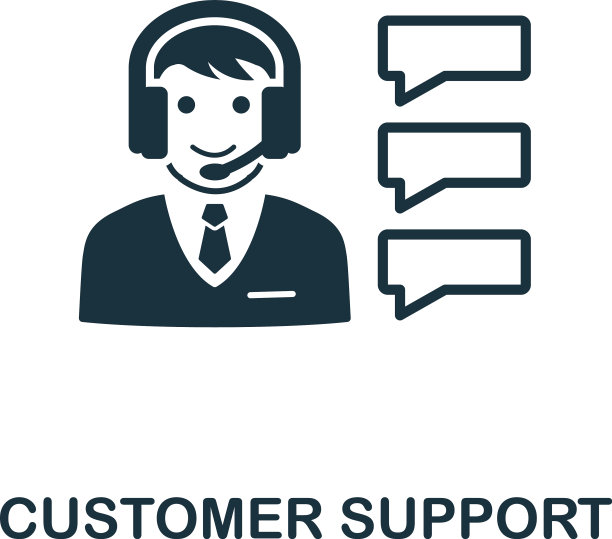 客户支持图标符号创意标志图片下载