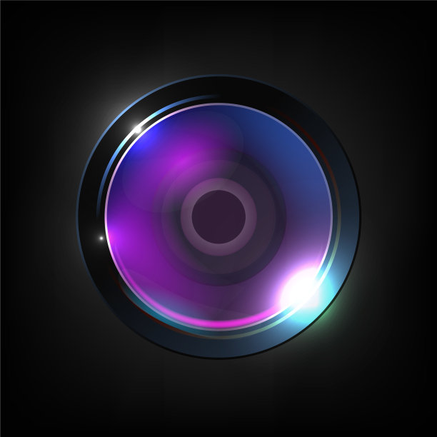 逼真的高品质照片光学镜头图片下载