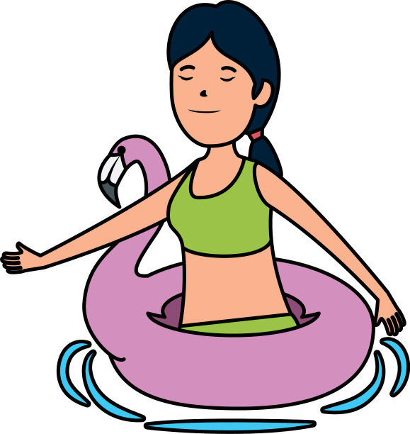 快乐的年轻女孩，佛兰芒浮动的性格图片下载