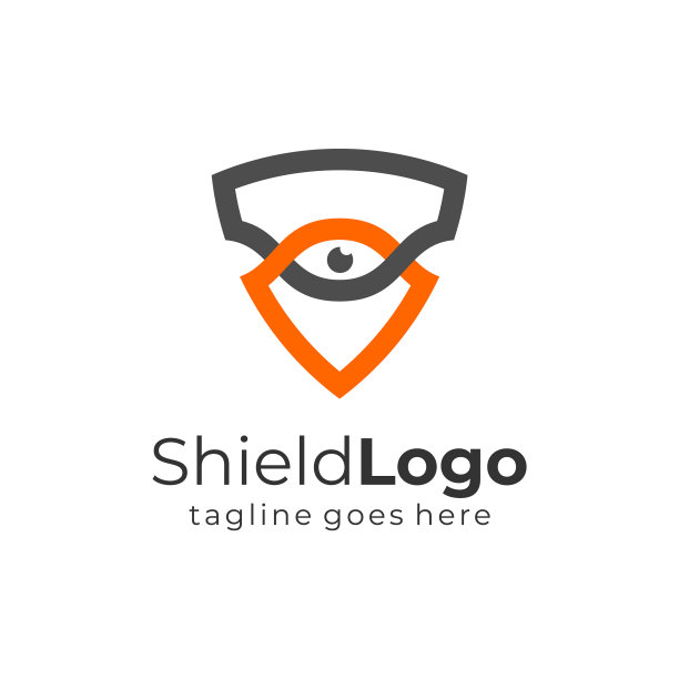 盾用眼睛保护标志，象征安全图片下载