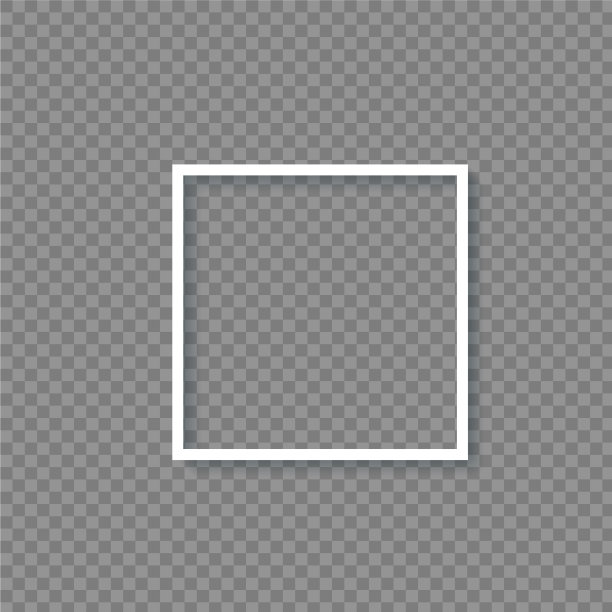 在透明之上设计的空边框模板图片下载