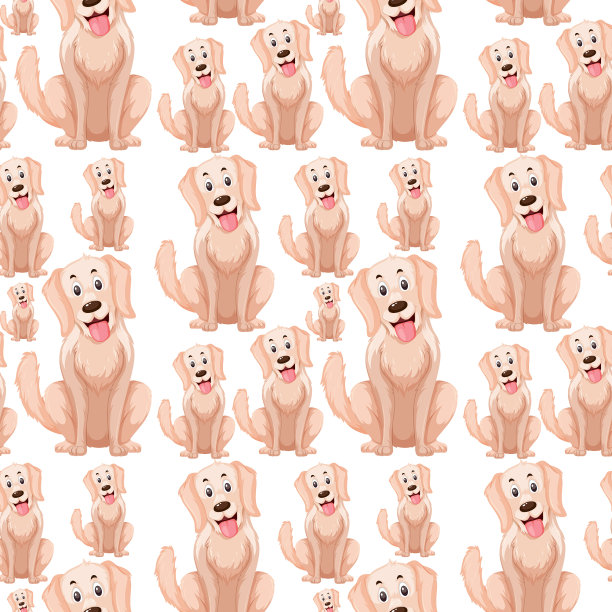 狗无缝图案图片下载