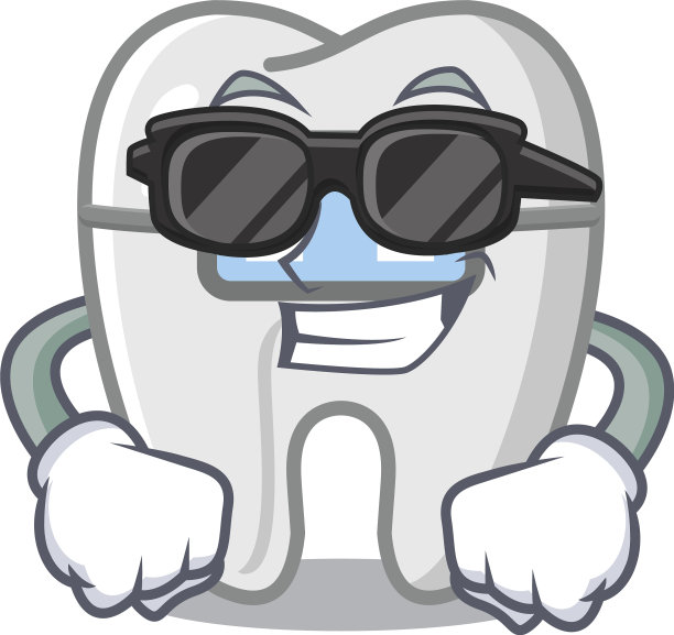 超级酷的支架孤立与在卡通图片下载