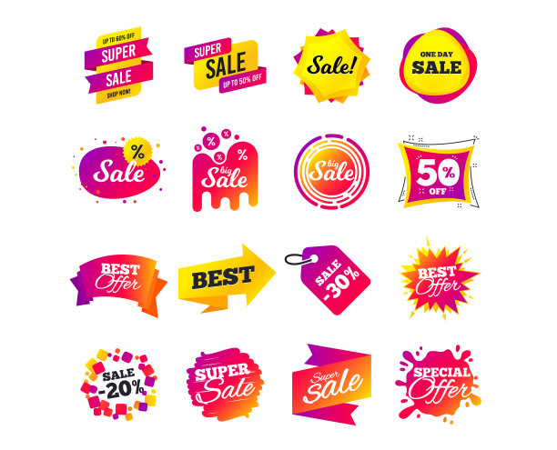 销售旗帜模板特别优惠标签图片下载