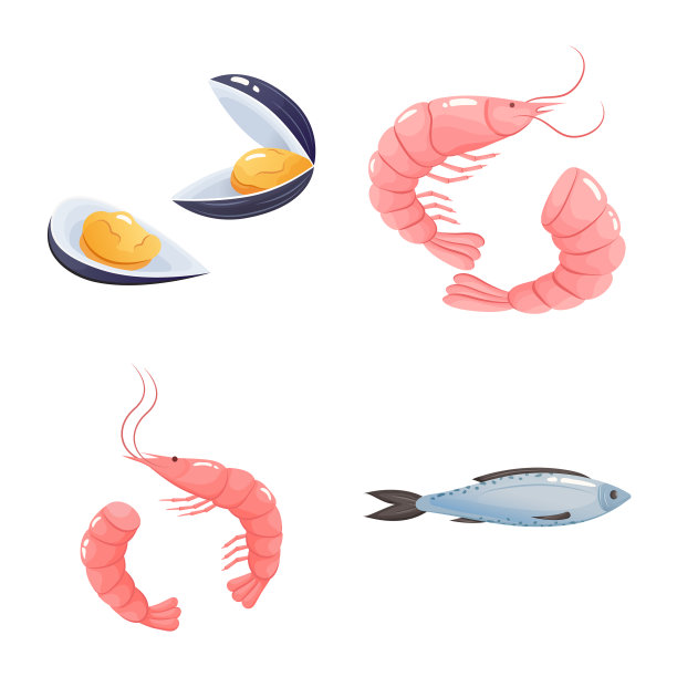 食物与海洋logo合集图片下载