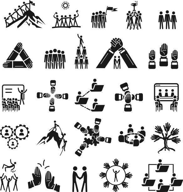 凝聚图标设置简单的风格图片下载