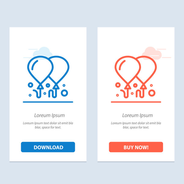 气球飞动力蓝红下载图片下载