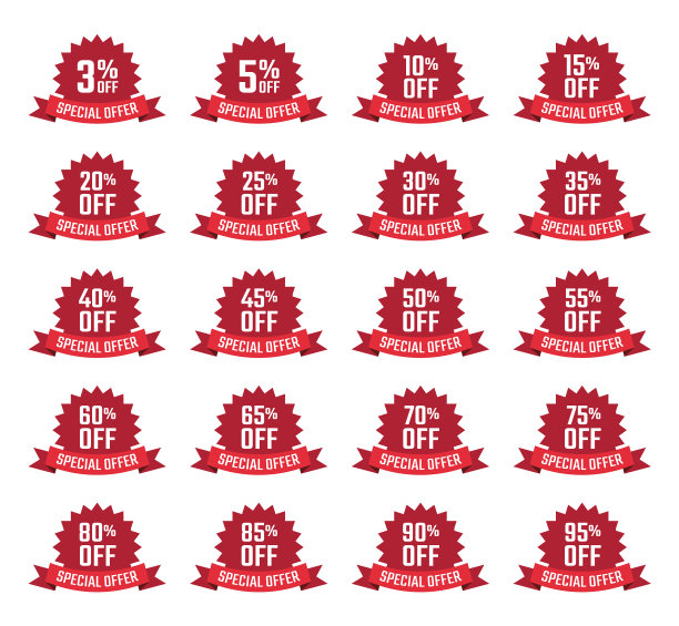 折扣价格off标签设置销售标签图片下载