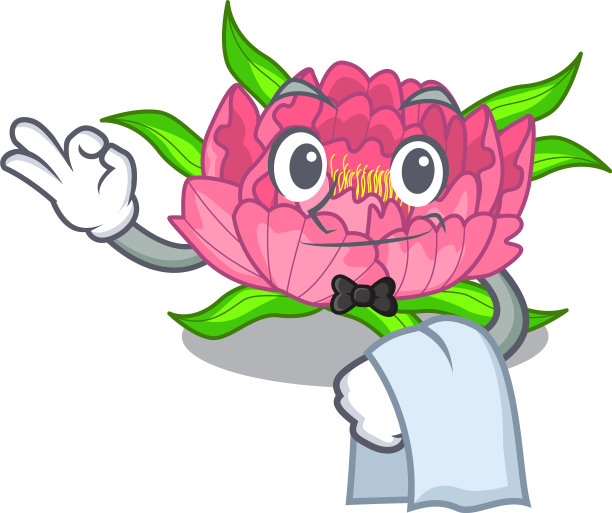 侍应生花，树，字形图片下载