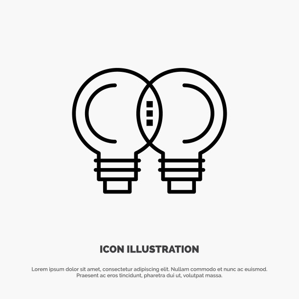 创意创新机制思维线图标图片下载