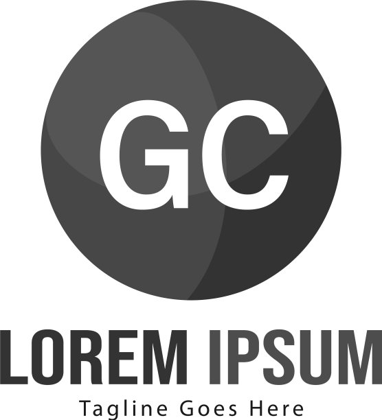 首字母GC现代框架标志模板图片下载