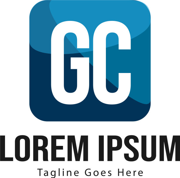 首字母GC现代框架标志模板图片下载