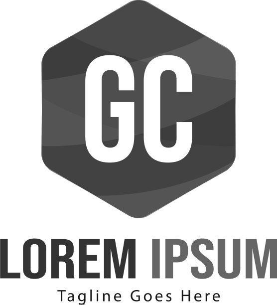 首字母GC现代框架标志模板图片下载