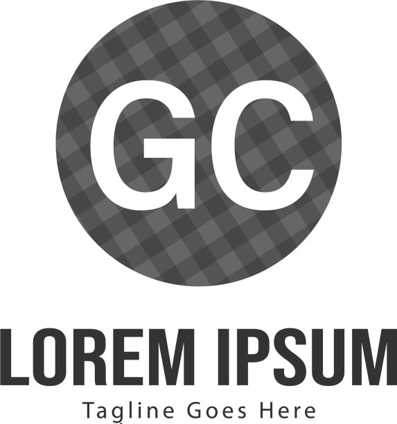 首字母GC现代框架标志模板图片下载
