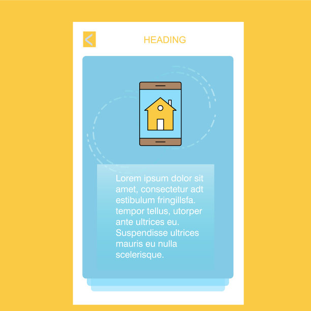 房地产在手机上移动垂直横幅图片下载