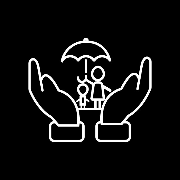 家庭人寿保险图标图片下载