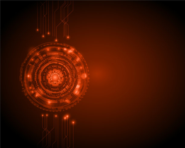 摘要圆的数字技术背景图片下载