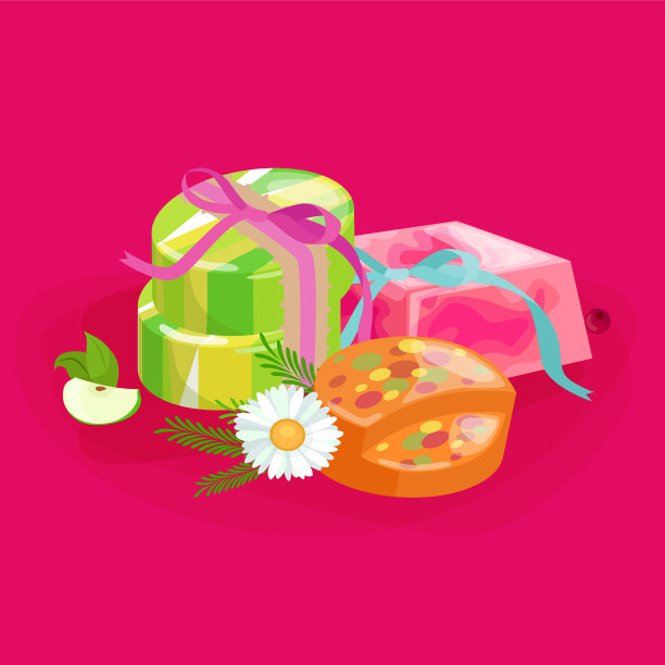 一套天然有机手工肥皂与橄榄图片下载