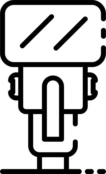 相机手电筒图标轮廓风格图片下载