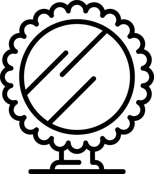 镜像图标轮廓样式图片下载